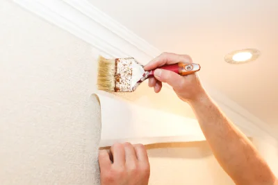 Pose de papier peint à Roquefort-les-Pins — revêtements muraux et toiles de verre
